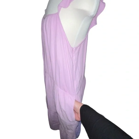 J Crew Women's Dress Size M Light Purple Size Zip Elastic Back Pockets - Picture 7 of 10